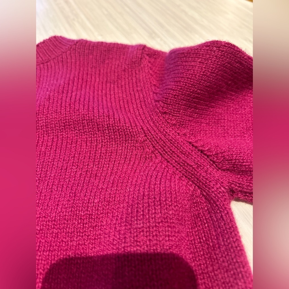 The Row Dewey Girls Sweater Cashmere 4 years old 4YO purple magenta Crewneck - Picture 9 of 13